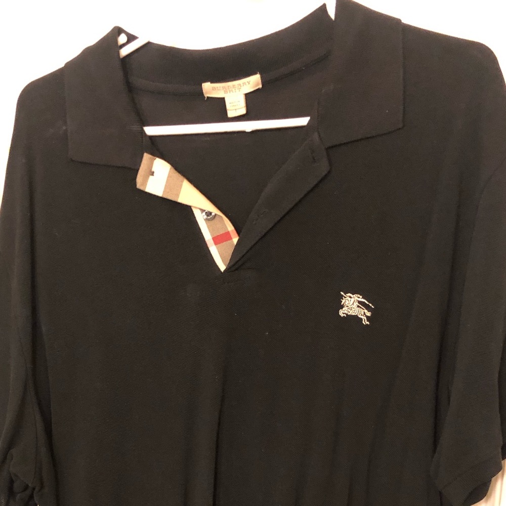 Burberry classic cotton polo with signature check
